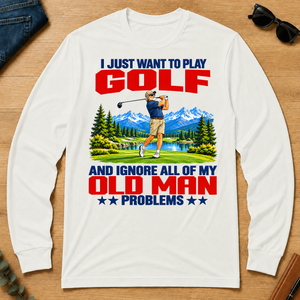 I Just Want To Play Golf - white - LST2D-White