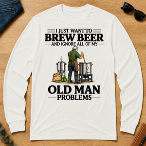 I Just Want To Brew Beer - white - LST2D-White