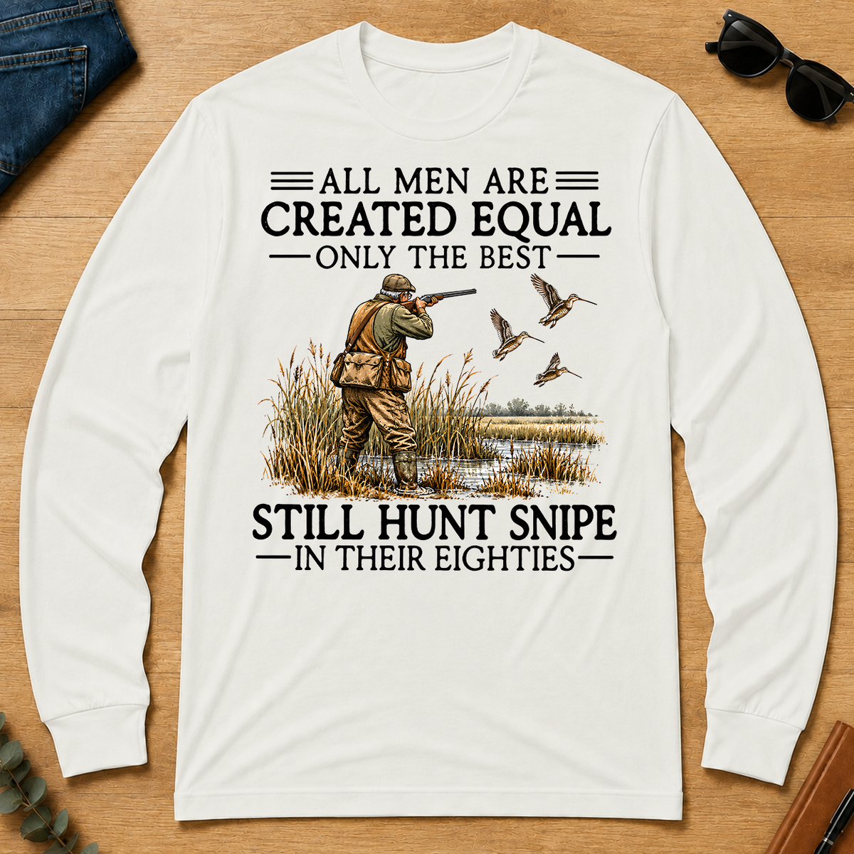 All Men Are Created Equal Snipe Hunting 80s - white - LST2D-White