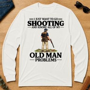 I Just Want To Go Shooting Vintage - white - LST2D-White