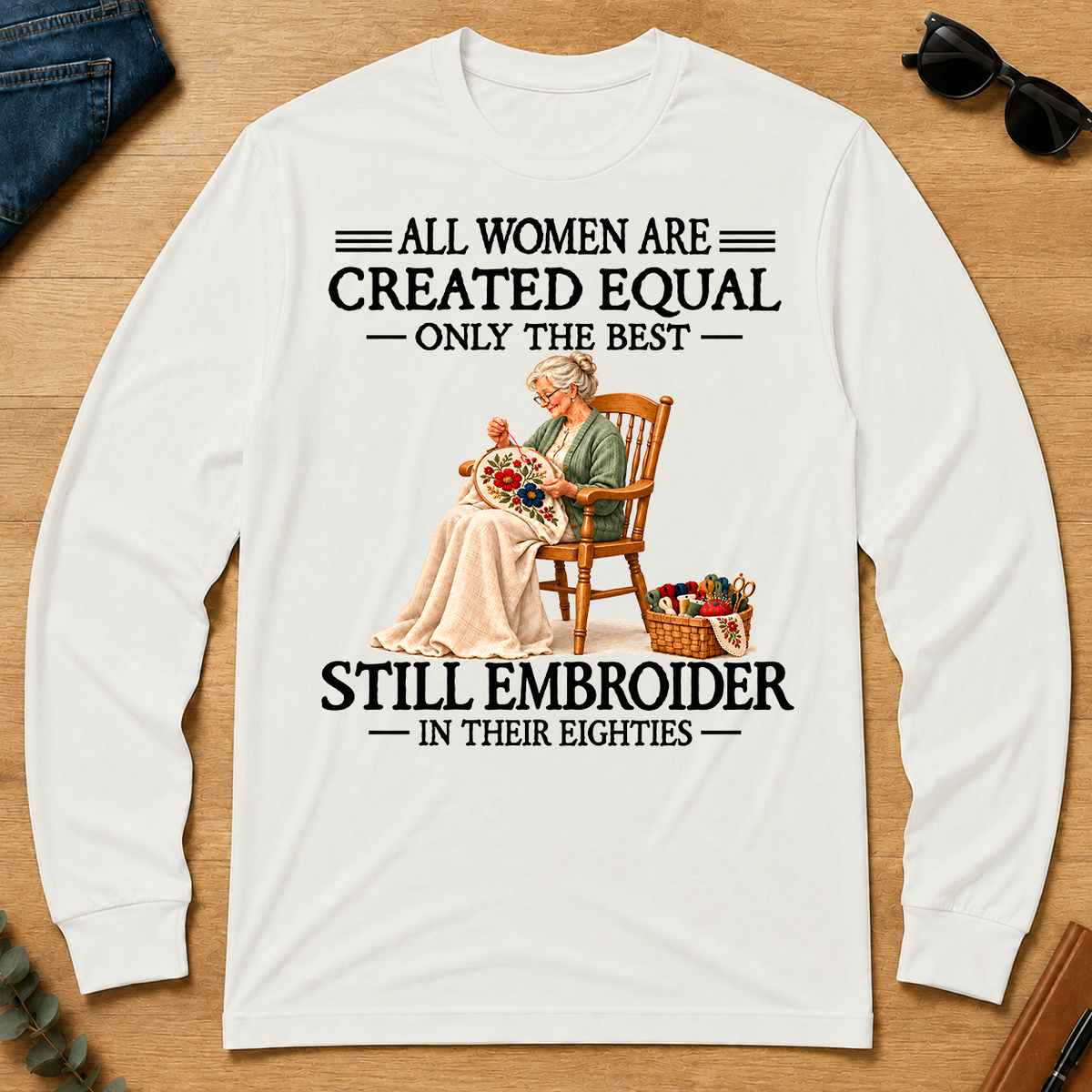 Still Embroider 80S - white - LST2D-White