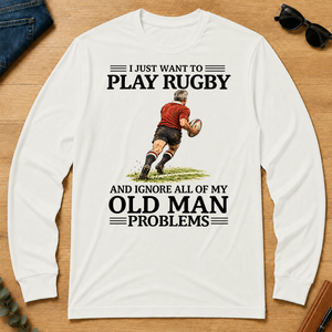 I Just Want To Play Rugby - white - LST2D-White