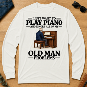 I Just Want To Play Piano - white - LST2D-White