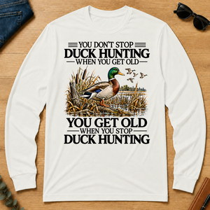 Don't Stop Duck Hunting - white - LST2D-White