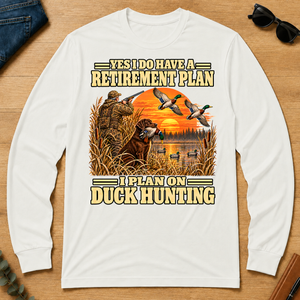 I Plan On Duck Hunting Vintage - white - LST2D-White
