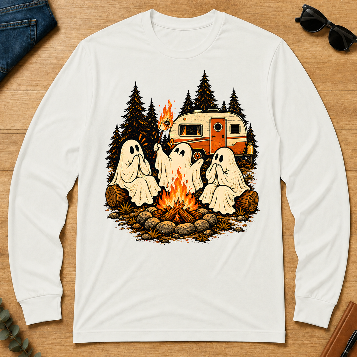 Campfire Marshmallow Mayhem - white - LST2D-White