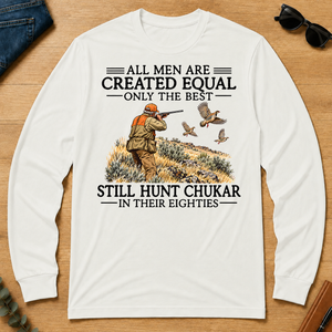 All Men Are Created Equal Chukar Hunting 80s - white - LST2D-White