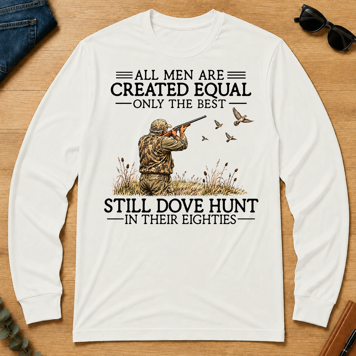 All Men Are Created Equal Dove Hunting 80s - white - LST2D-White