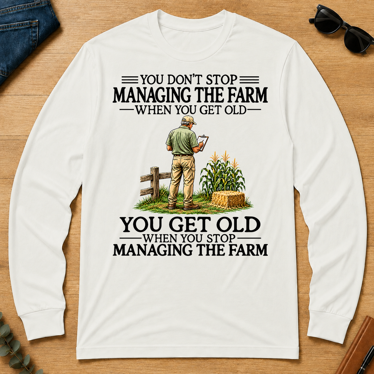 Don't Stop Farm Manager - white - LST2D-White