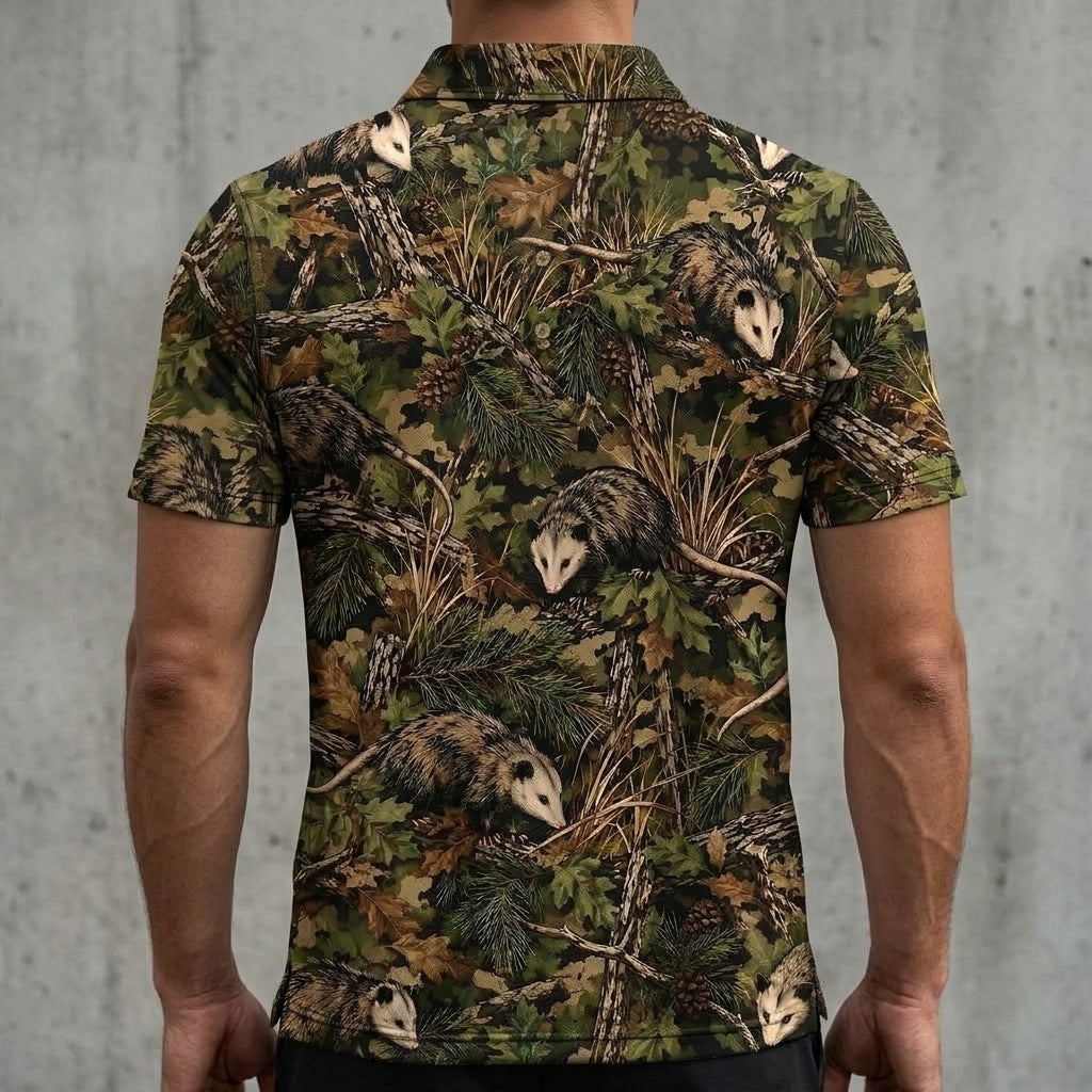Tactical Opossum Men Polo Shirt