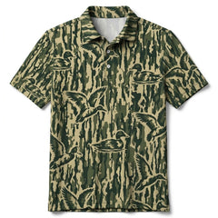 Duck Stripe Camouflage Men Polo Shirt
