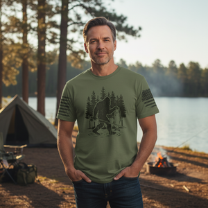 Bigfoot Fishing Funny Fisher Man All Over Print Shirt