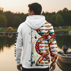 Custom Name Fishing DNA All Over Print Shirt