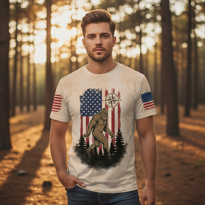 Vintage Bigfoot Not All Who Wander Are Lost All Over Print Shirt