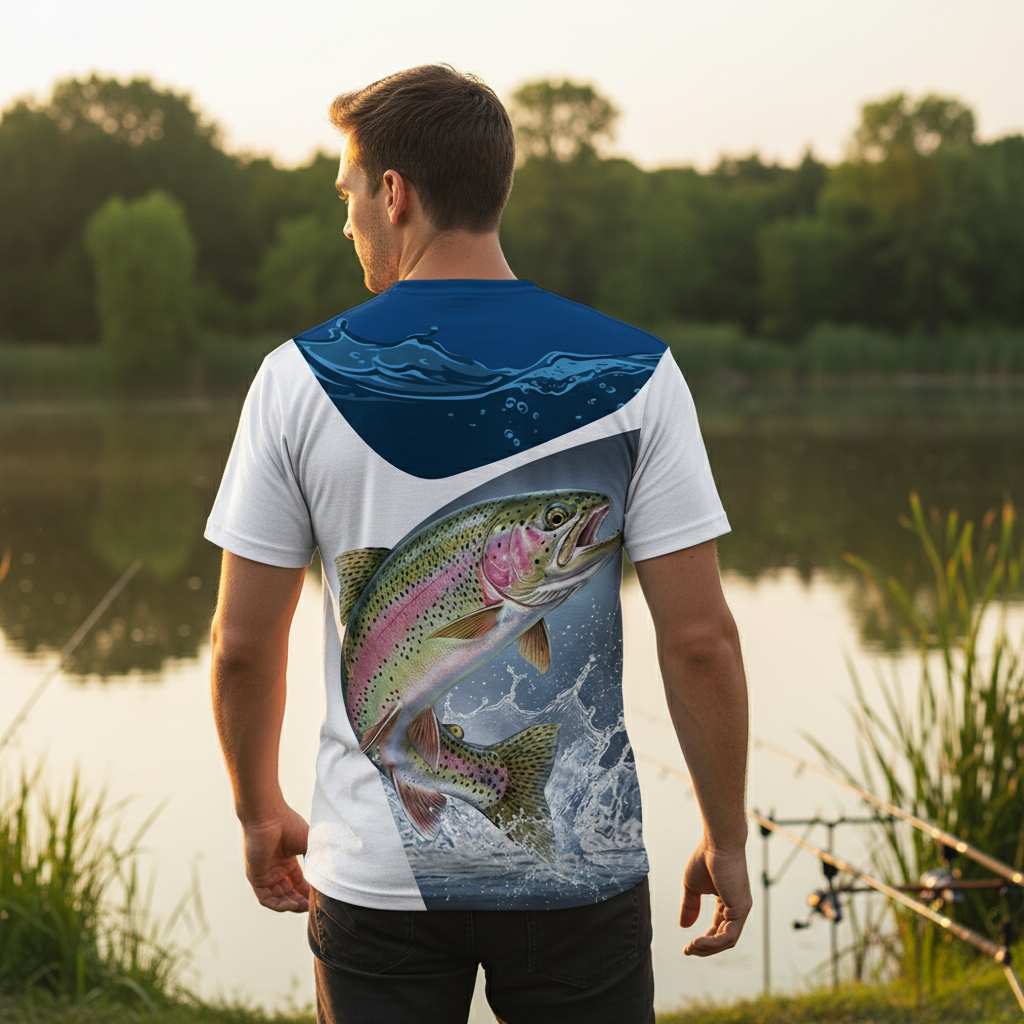 The River Strike Rainbow Trout Fishing All Over Print Shirt