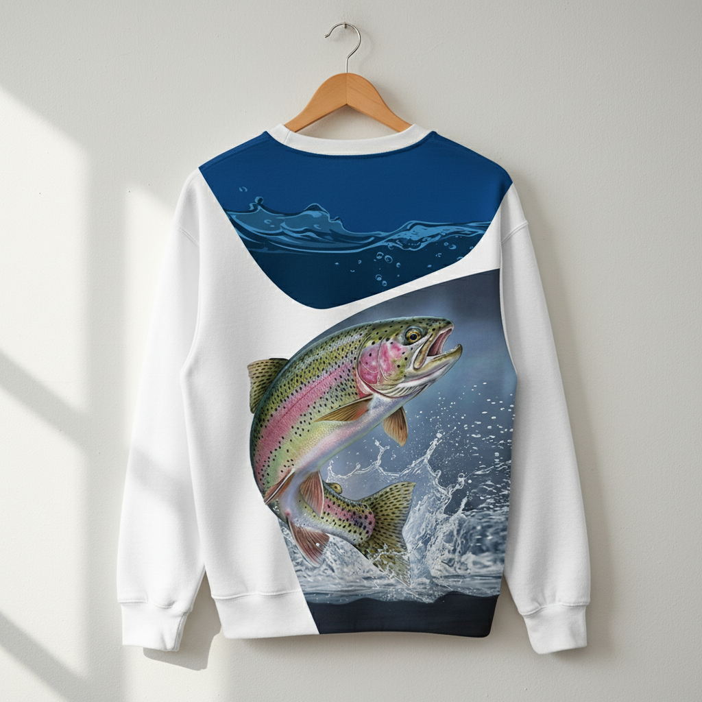 The River Strike Rainbow Trout Fishing All Over Print Shirt