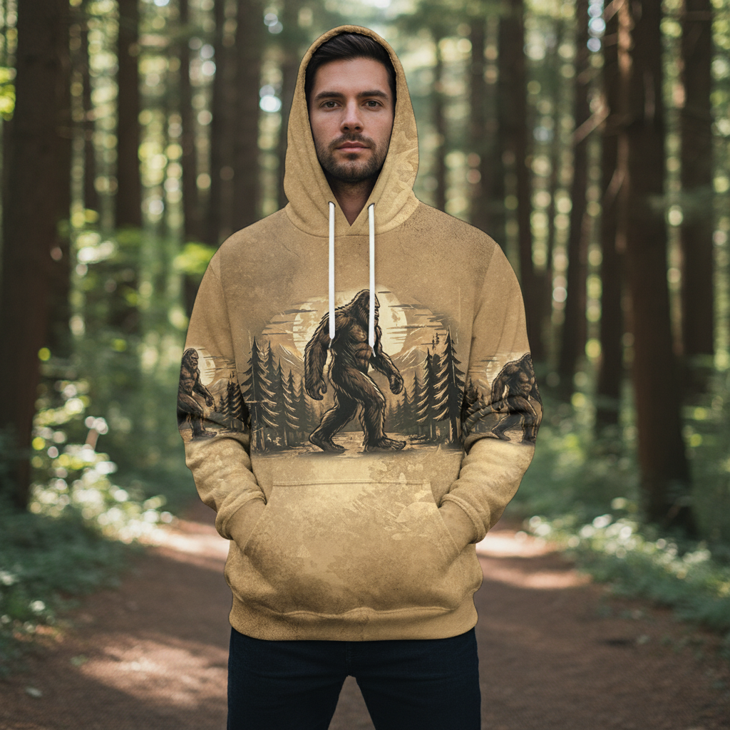 Vintage Sasquatch Not All Who Wander Are Lost All Over Print Shirt