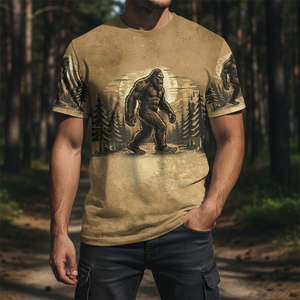 Vintage Sasquatch Not All Who Wander Are Lost All Over Print Shirt