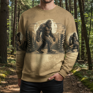 Vintage Sasquatch Not All Who Wander Are Lost All Over Print Shirt