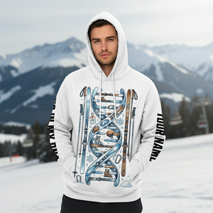 Custom Name Skiing It's In My DNA All Over Print Shirt