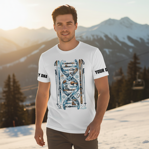 Custom Name Skiing It's In My DNA All Over Print Shirt