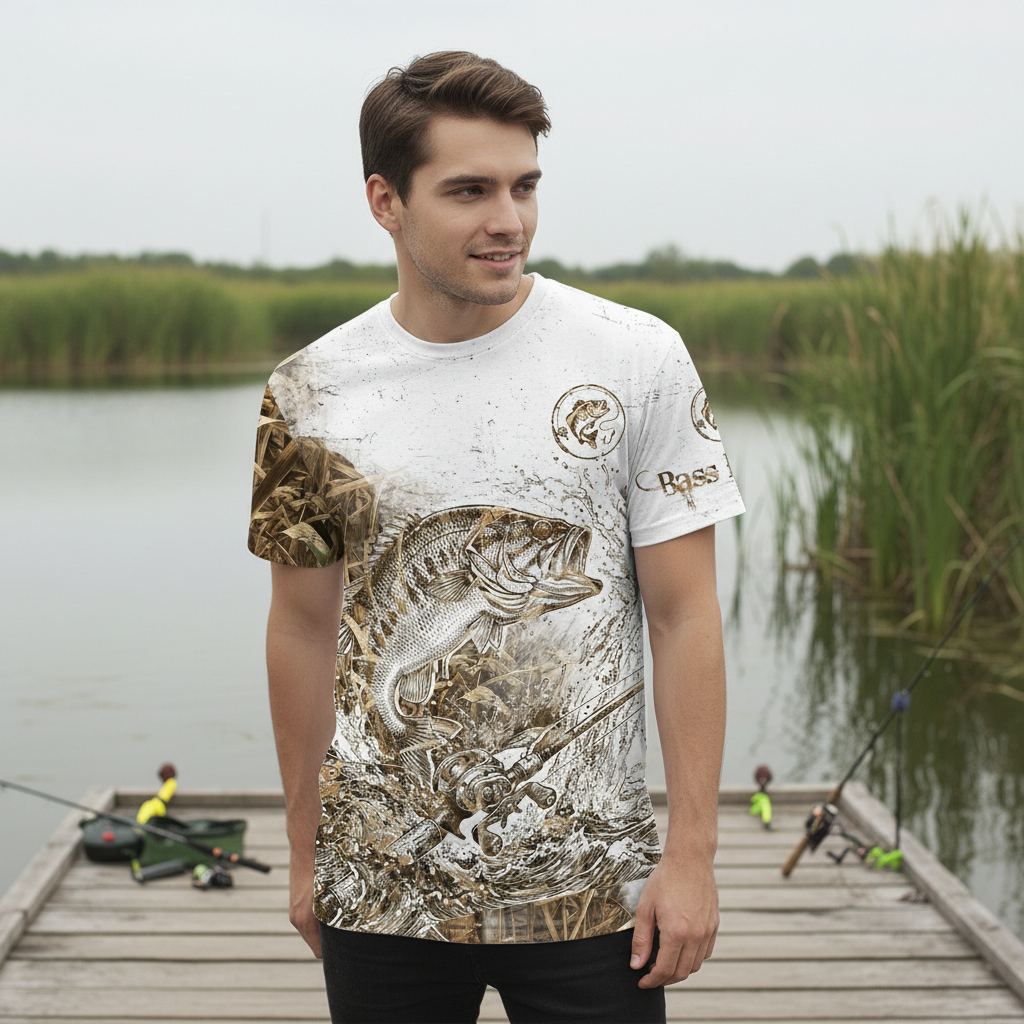 Bass Fishing Dynamic All Over Print Shirt