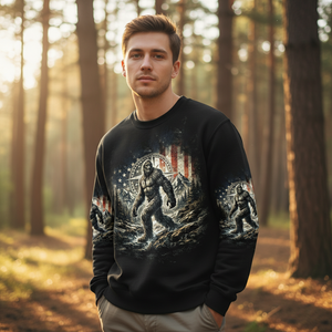 Not All Who Wander Are Lost Bigfoot Hiking All Over Print Shirt