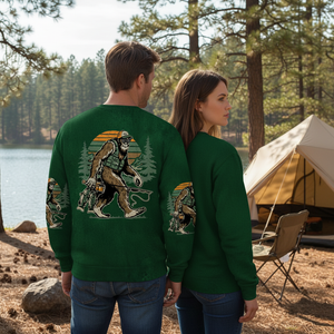 Bassquatch Bigfoot Fishing All Over Print Shirt