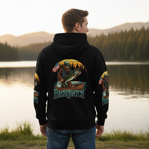 Bassquatch Retro All Over Print Shirt