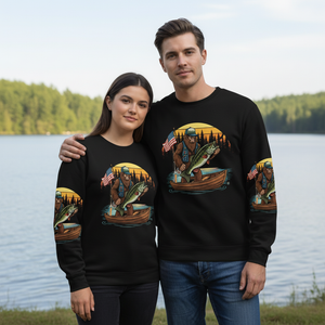 Bassquatch Retro All Over Print Shirt
