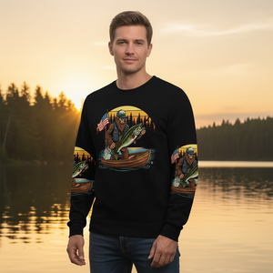 Bassquatch Retro All Over Print Shirt