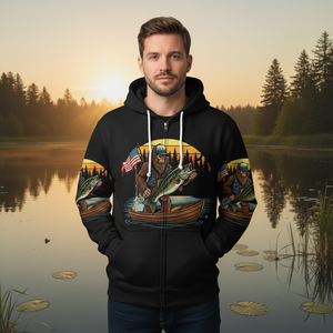 Bassquatch Retro All Over Print Shirt