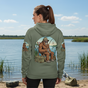 I'd Rather Be Fishing Bigfoot All Over Print Shirt