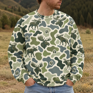 Moose Camouflage Hunting Funny Pattern All Over Print