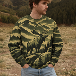 Moose Mountain Peaks Camo All Over Print