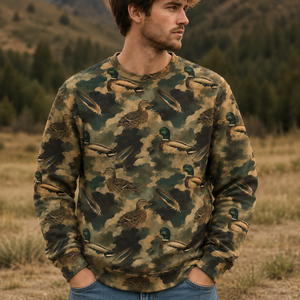 Duck Camouflage Graphic Pattern All Over Print Shirt