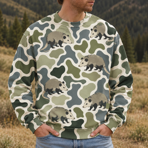 Opossum Camouflage Hunting Funny Pattern All Over Print
