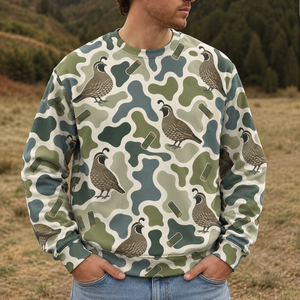 Quail Camouflage Hunting Funny Pattern All Over Print