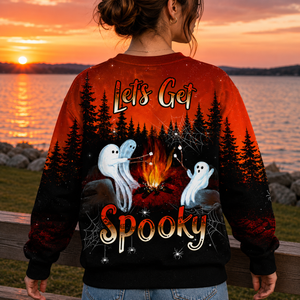 Let's Get Spooky All Over Print Shirt
