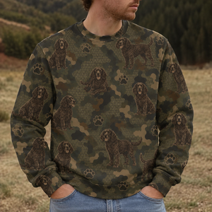 American Water Spaniel Camouflage All Over Print