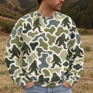 Bigfoot Camouflage Hunting Funny Pattern All Over Print