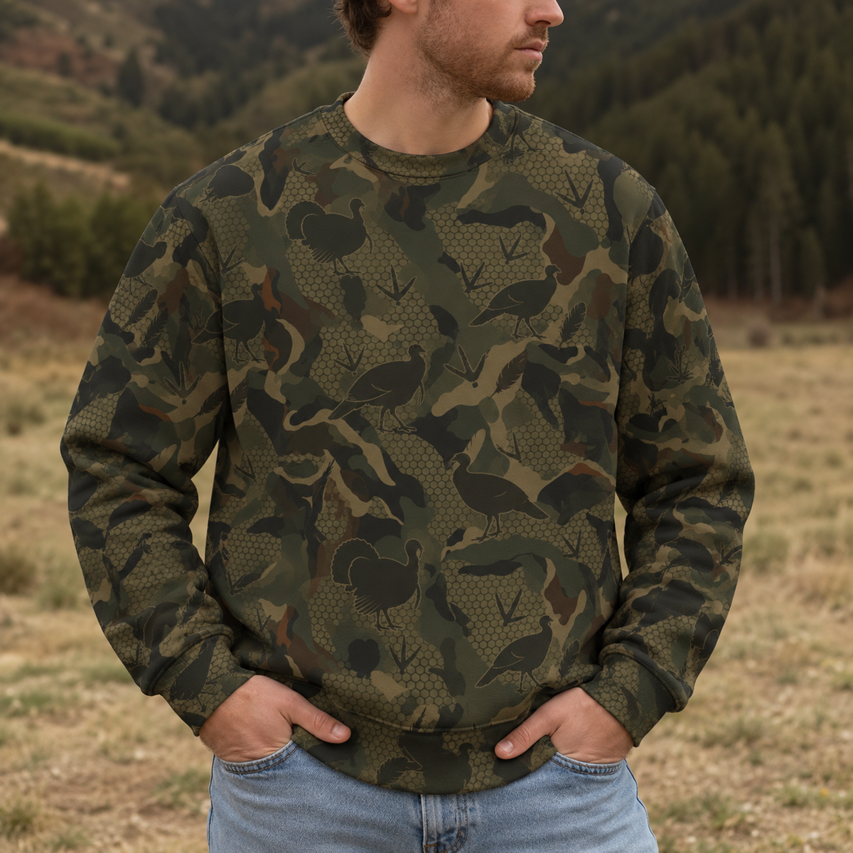 Wild Turkey Hunting All Over Print