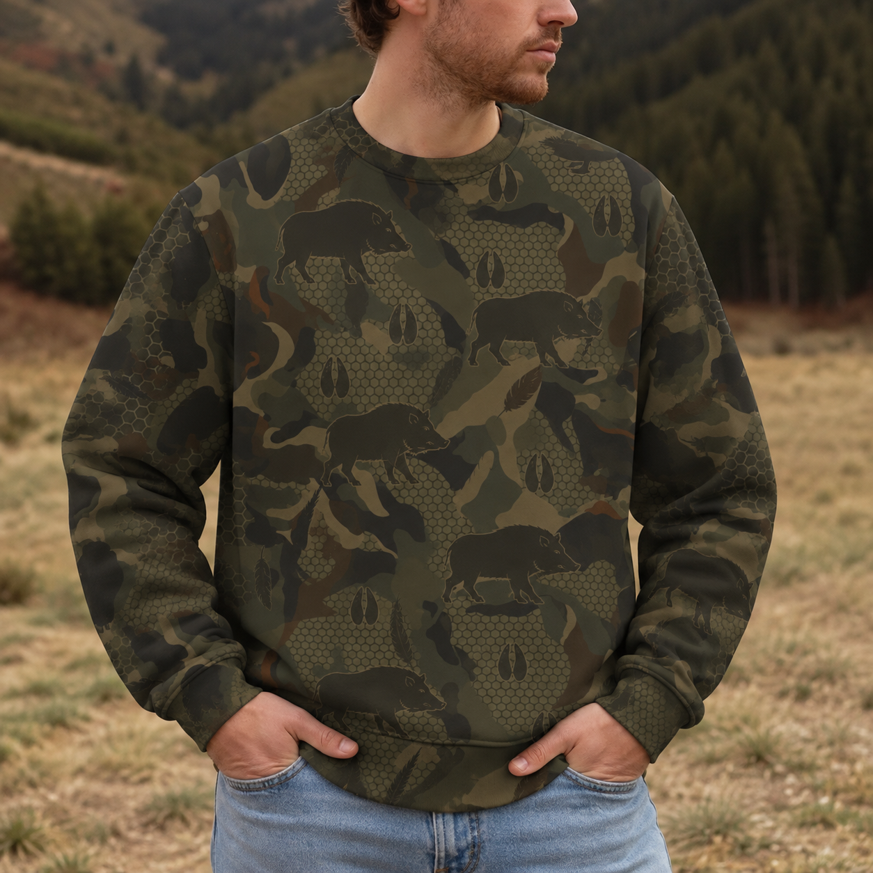 Wildboar Hunting All Over Print