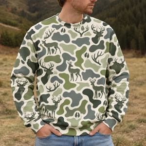 Deer Camouflage Hunting Funny Pattern All Over Print