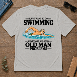 I Just Want To Go Swimming Vintage - ash - TS2D-Ash