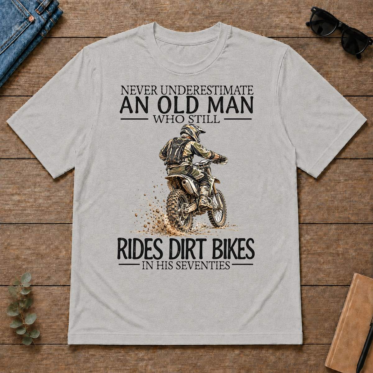 An Old Man Who Still Rides Dirt Bikes In His Seventies - ash - TS2D-Ash