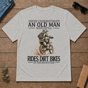 An Old Man Who Still Rides Dirt Bikes In His Seventies - ash - TS2D-Ash