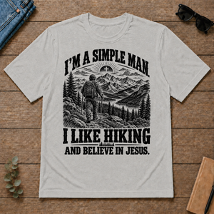 I like Hiking Believe In Jesus - ash - TS2D-Ash