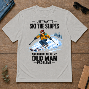 I Just Want To Ski The Slopes Art - ash - TS2D-Ash