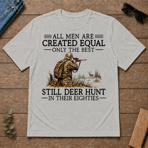 All Men Are Created Equal Deer Hunting 80s - ash - TS2D-Ash
